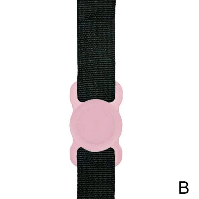 Silicone Protective Case Apple Airtag Frenchie Collar Loop
