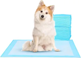 Super Absorbent Waterproof Dog and Puppy Pet Training Pad, Housebreaking Pet Pad,Blue (22"x22"(100PCS))