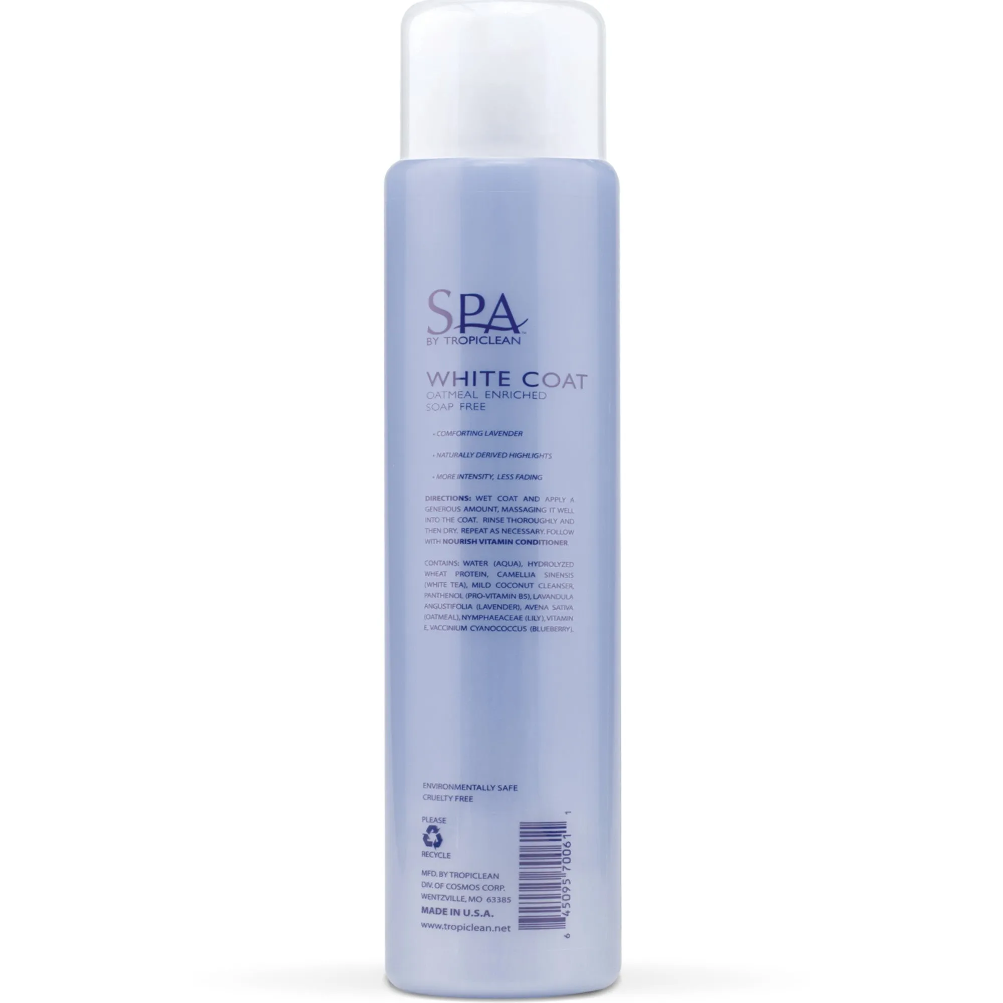 Tropiclean Spa White Coat Pet Shampoo