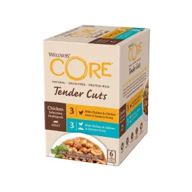 Wellness CORE Tender Cuts Chicken Selection Multipack Wet Cat Food 85g x 6^^^